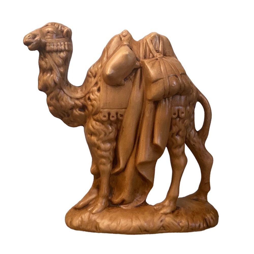 Vintage Camel Standing Atlantic Mold 1970s Nativity Ceramic Replacement Brown
